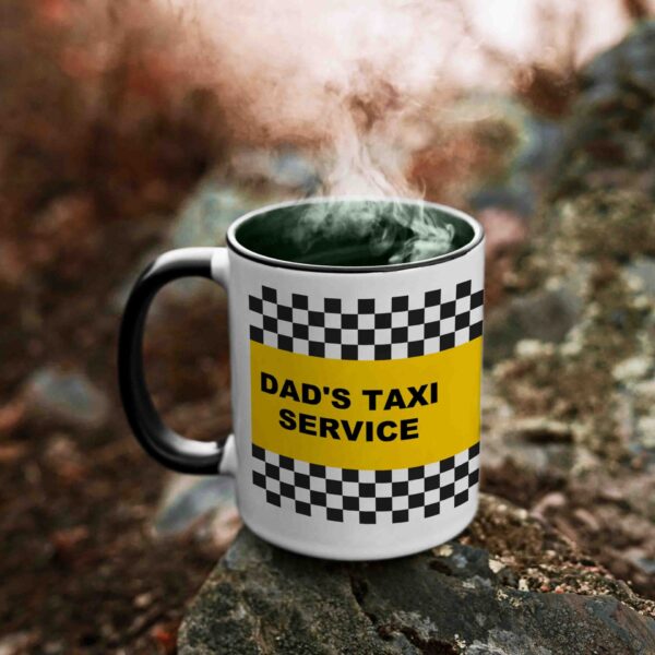 Dads Taxi service two tone coffee mug