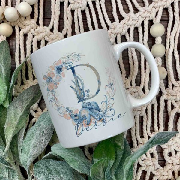 Octopus name and initial mug