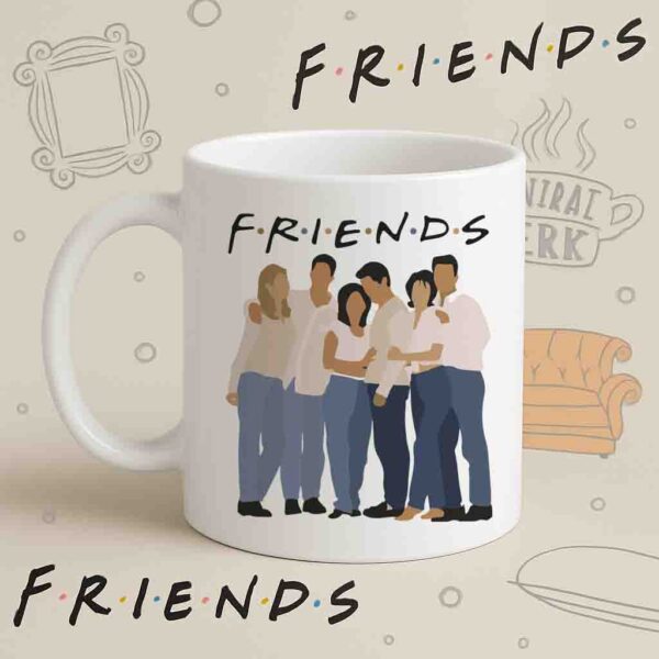 Friends Group Hug Mug – Classic Cast Illustration