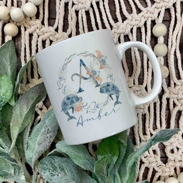 Dolphin name and Initial mug
