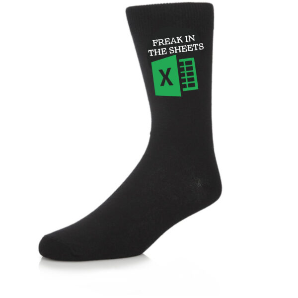 Freak in the sheets black socks