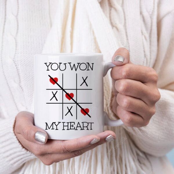 You won my heart coffee mug