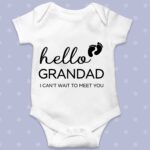 Hello Grandad Baby grow