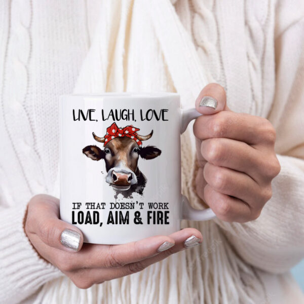 Live laugh love coffee mug