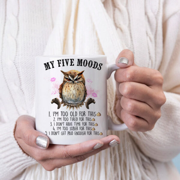 My five moods coffee mug