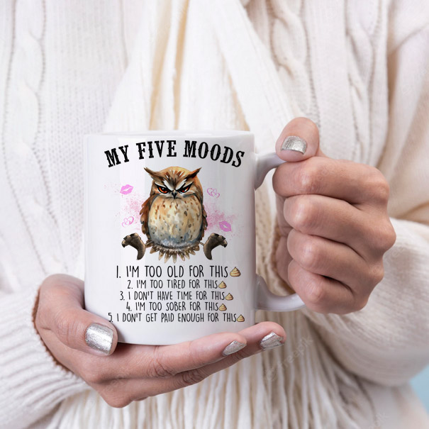My five moods coffee mug