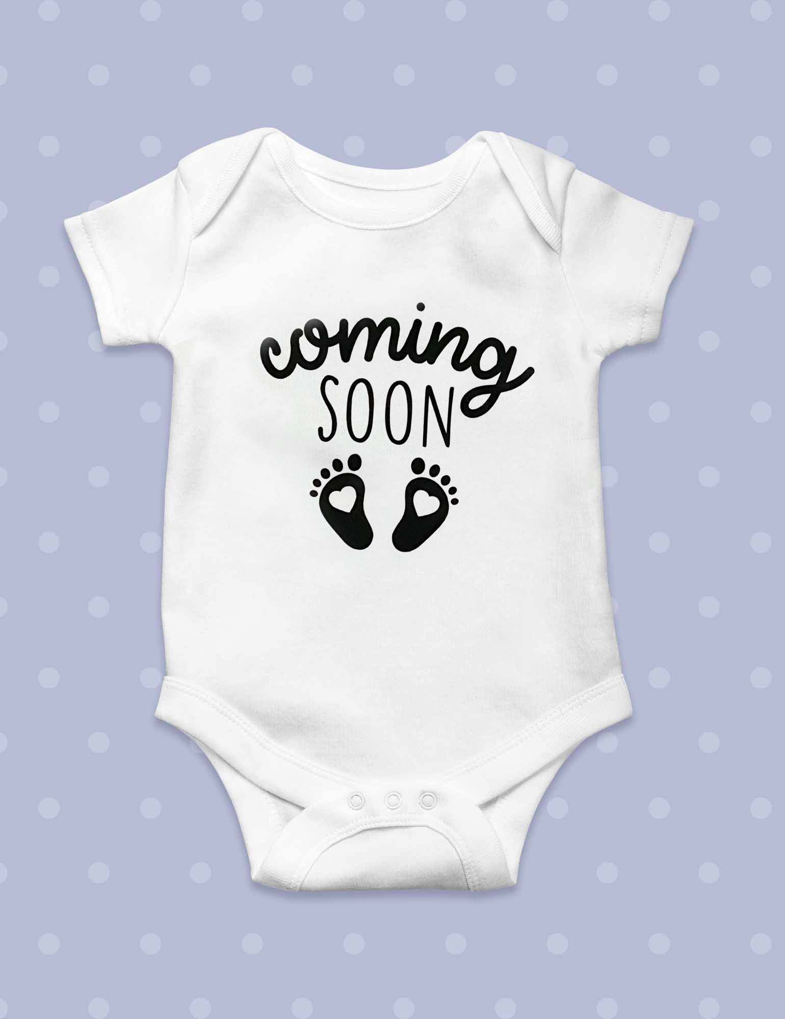 Coming soon Baby announcement Baby grow Mugman