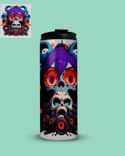 Water bottle skulls 3