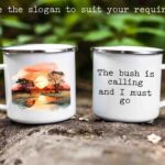 African Sunset enamel mug 1