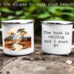 African landscape enamel mug 5