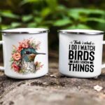 Bird watcher enamel mug 6