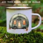Enamel mug Green camper