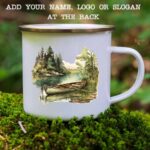 Enamel mug canoe 1