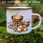 Enamel mug fire pit