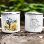 Hiking enamel mug 13