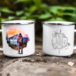 Hiking enamel mug 15