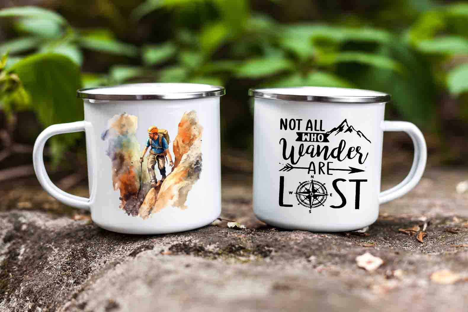 Hiking enamel mug 2