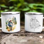 Hiking enamel mug 21