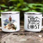 Hiking enamel Tin mug 7