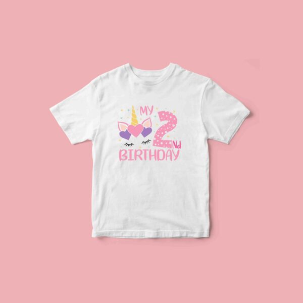 Unicorn birthday shirt 2 years