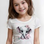 Baby Elephant unisex T-shirt Girl