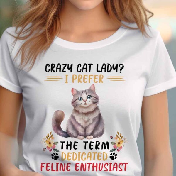 Crazy cat lady Ladies T-shirt