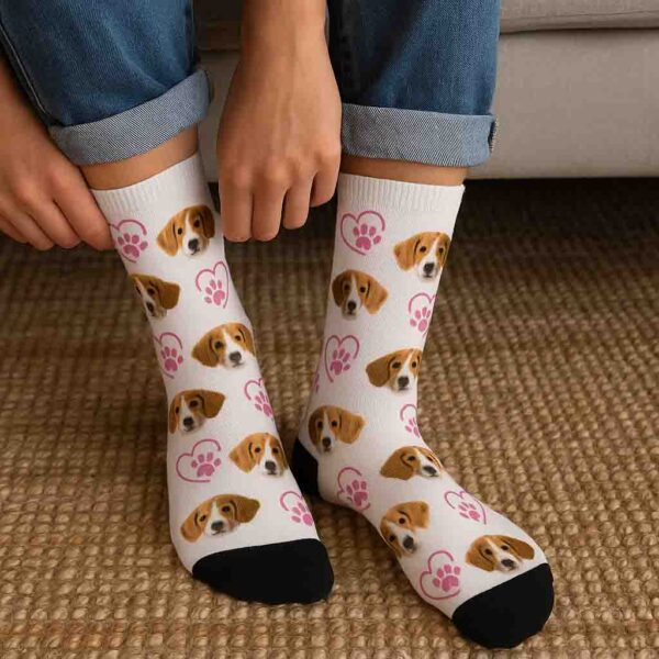 Custom Pet Photo Socks