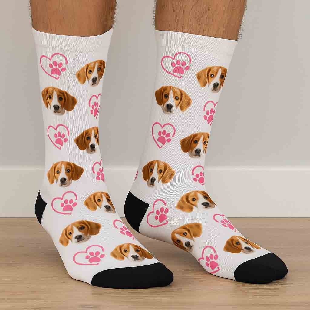 Custom Pet Photo Socks