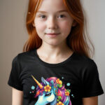 Girls T-shirt Unicorn D