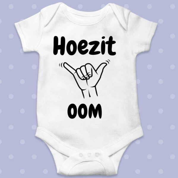 Personalised Baby Grow – Hoezit Oom