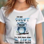 I'm not short Ladies T-shirt