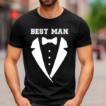 Tuxedo Wedding T-shirt Best man
