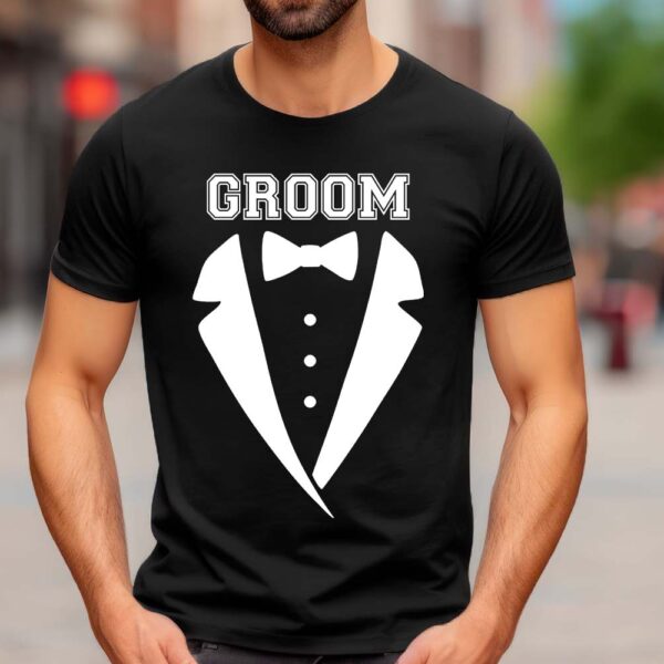 Tuxedo wedding T-shirt Groom