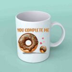 You complete me Donut coffee mug