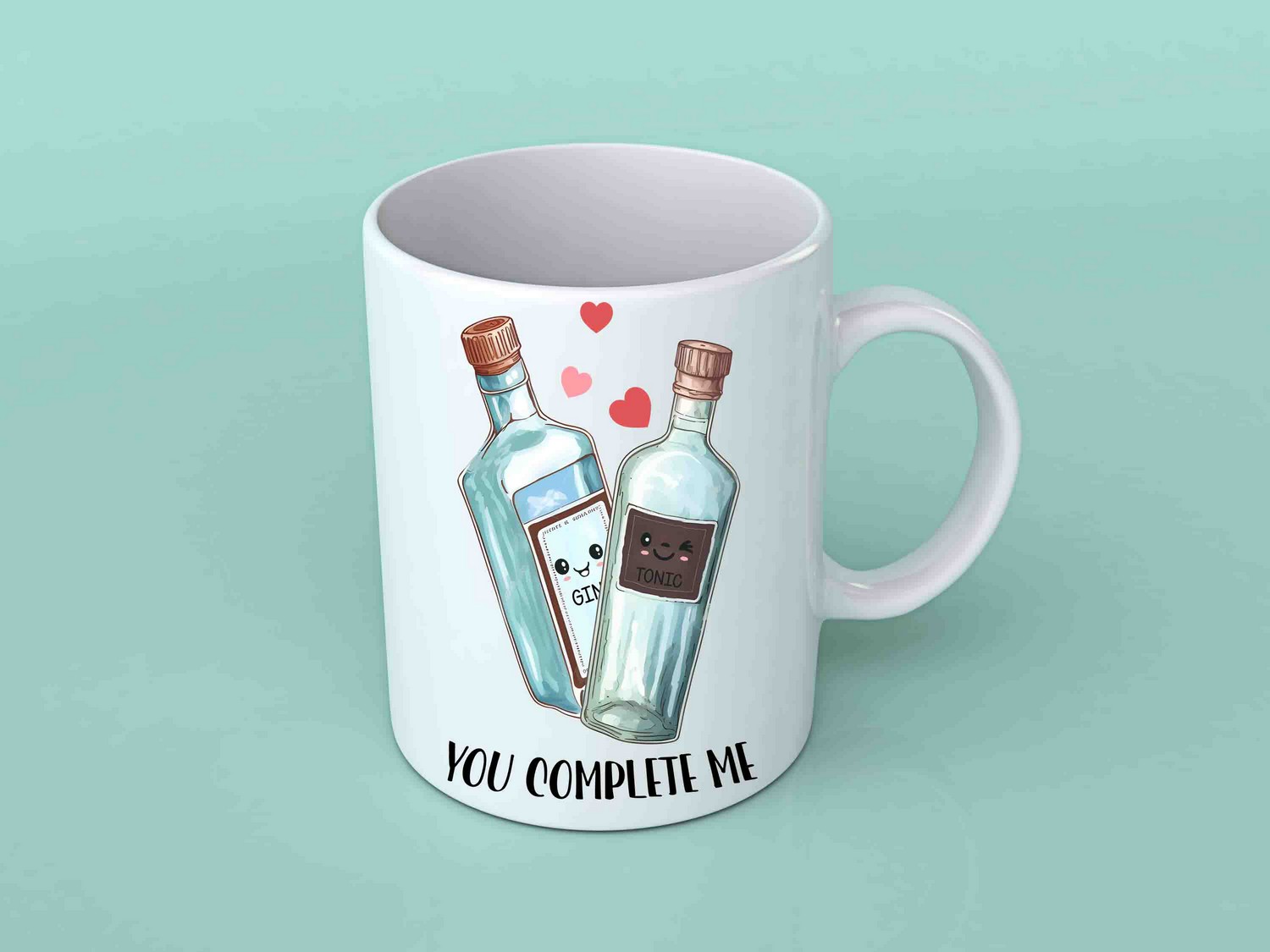 You complete me gin and tonic mug