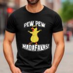 Pew Pew Madafakas Duck T-Shirt – Funny Gun-Wielding Duck Tee