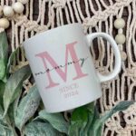 Pregnancy mommy Initial mug