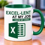 Excel-Lent at my job coffee mug