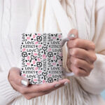 Love and kisses mug