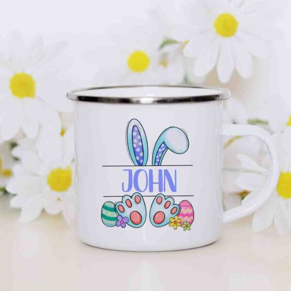 Easter bunny Boys enamel mug