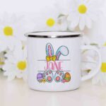 Easter bunny Girls enamel mug