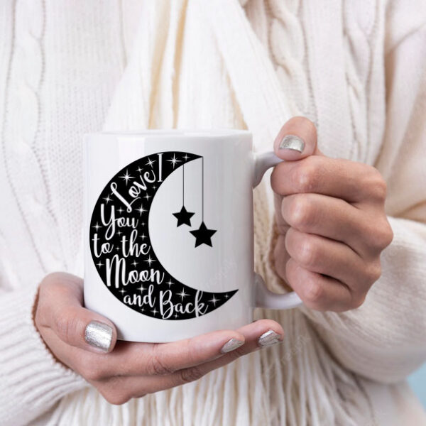 I love you to the moon and back mug G