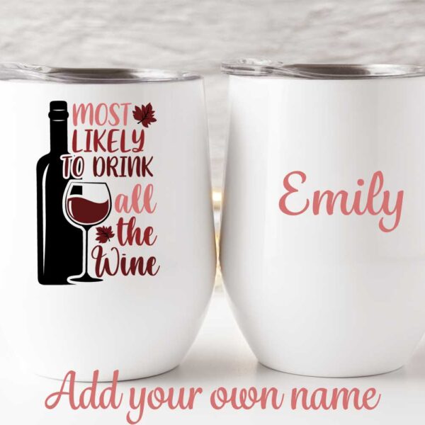 Most likely to drink tumbler