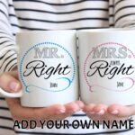 Mr right Mrs always right Circle Mug