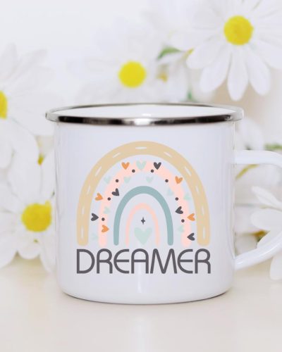 Rainbow Dreamer enamel mug