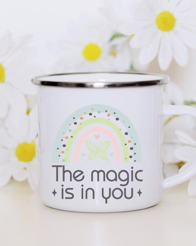 Rainbow the magic enamel mug