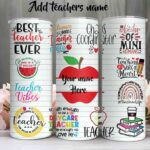 Teacher tumbler personalised