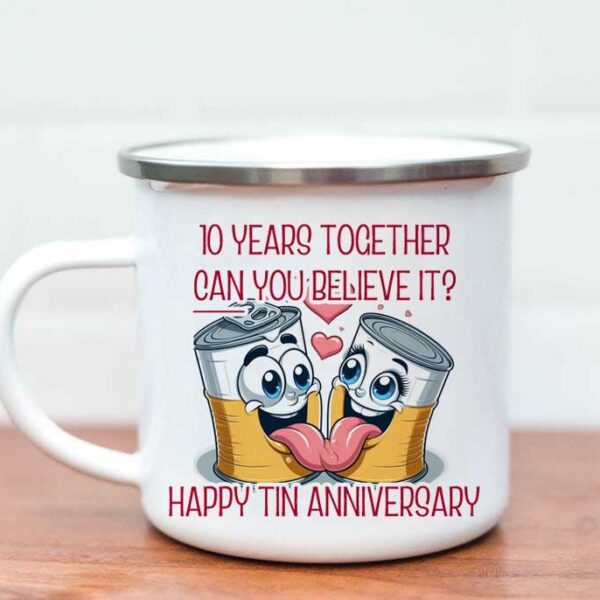 Tin year enamel mug 2