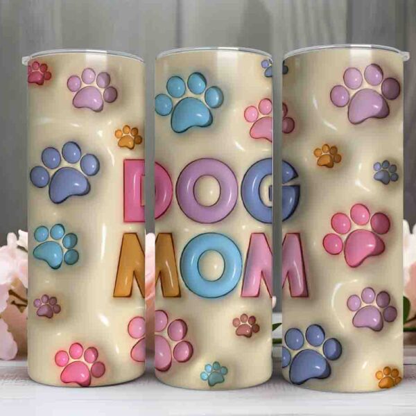 Dog Mom skinny tumbler