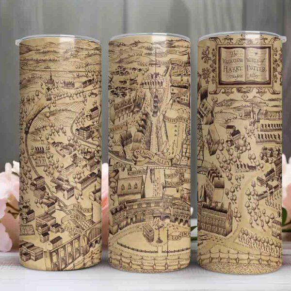 Harry Potter Tumbler – Diagon Alley Map Design